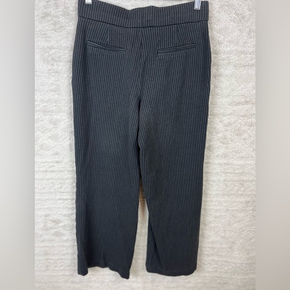 MAGASCHONI Black Double Pinstriped Stretch Pants Size Medium Pull On - Picture 5 of 11